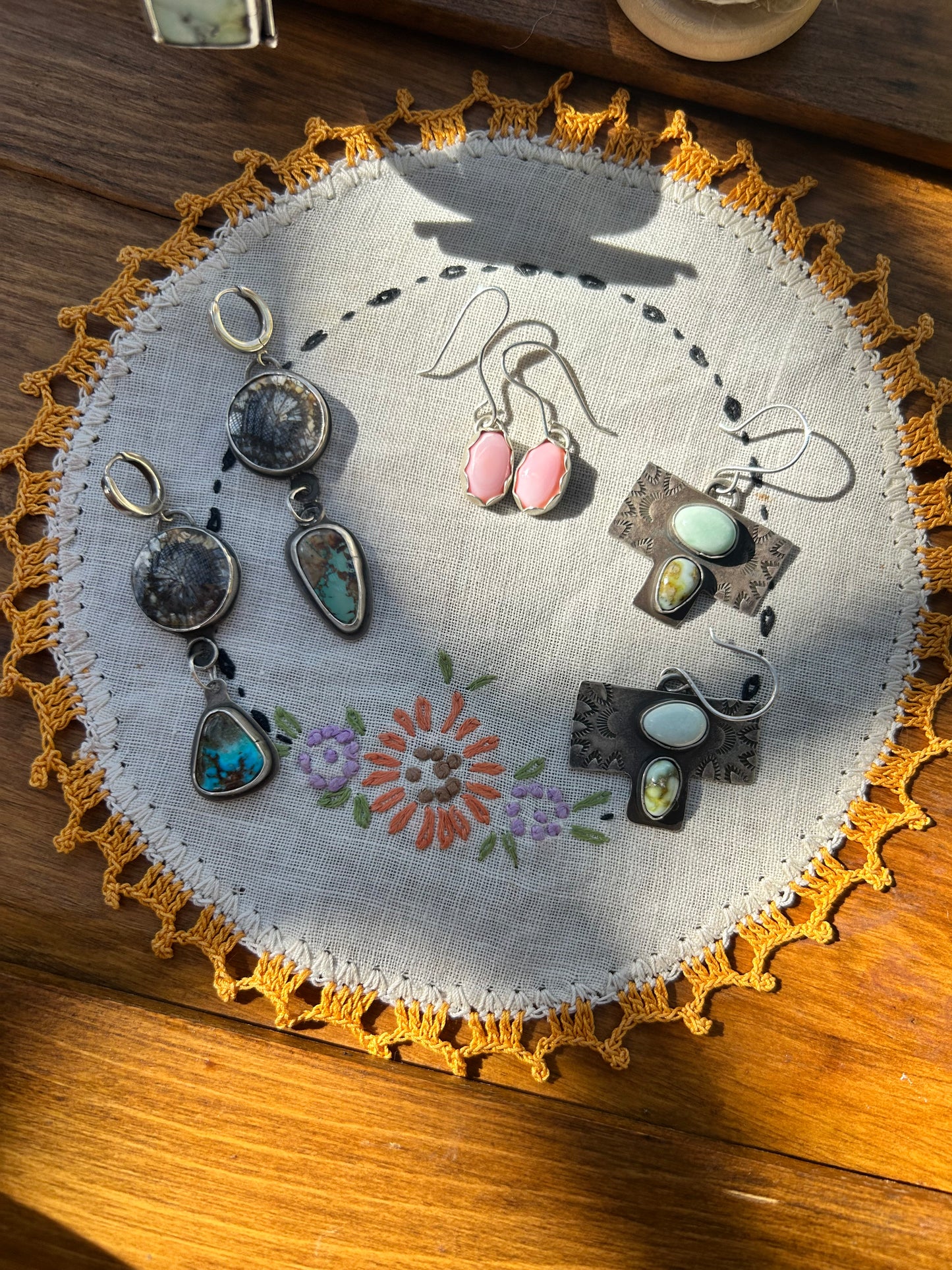 Coral & Turquoise ears