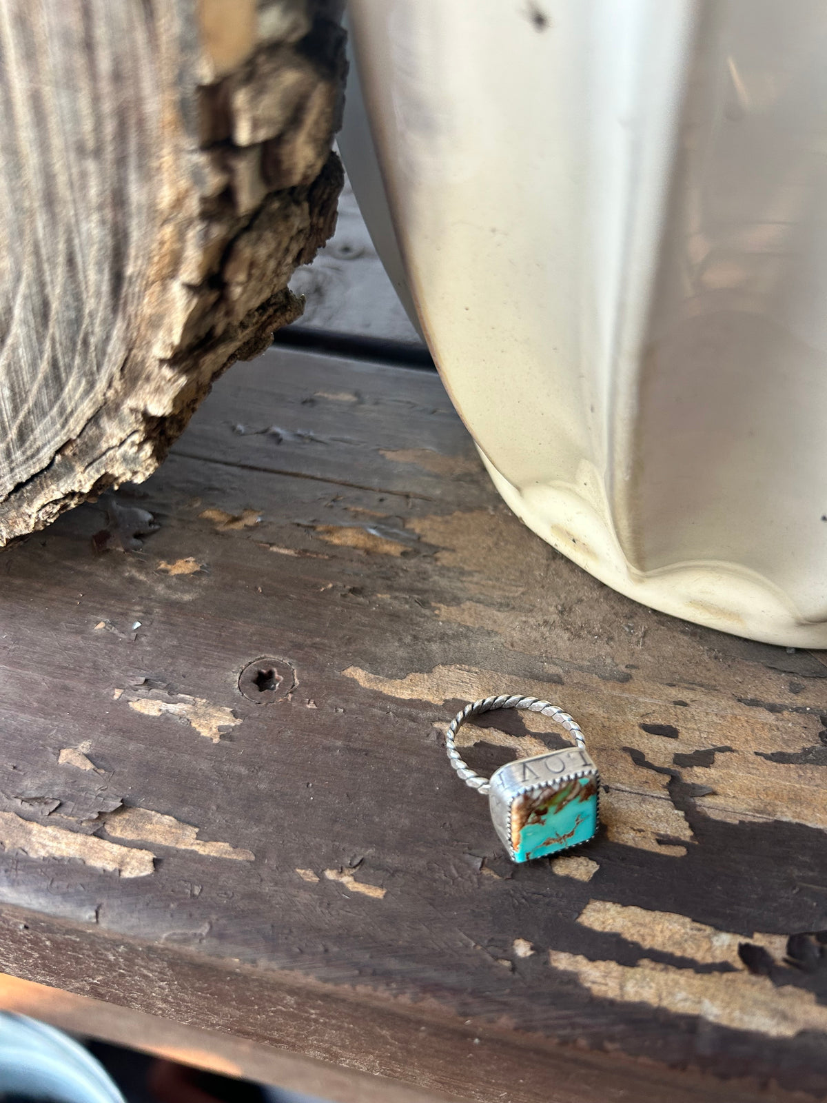 Square Peace Ring