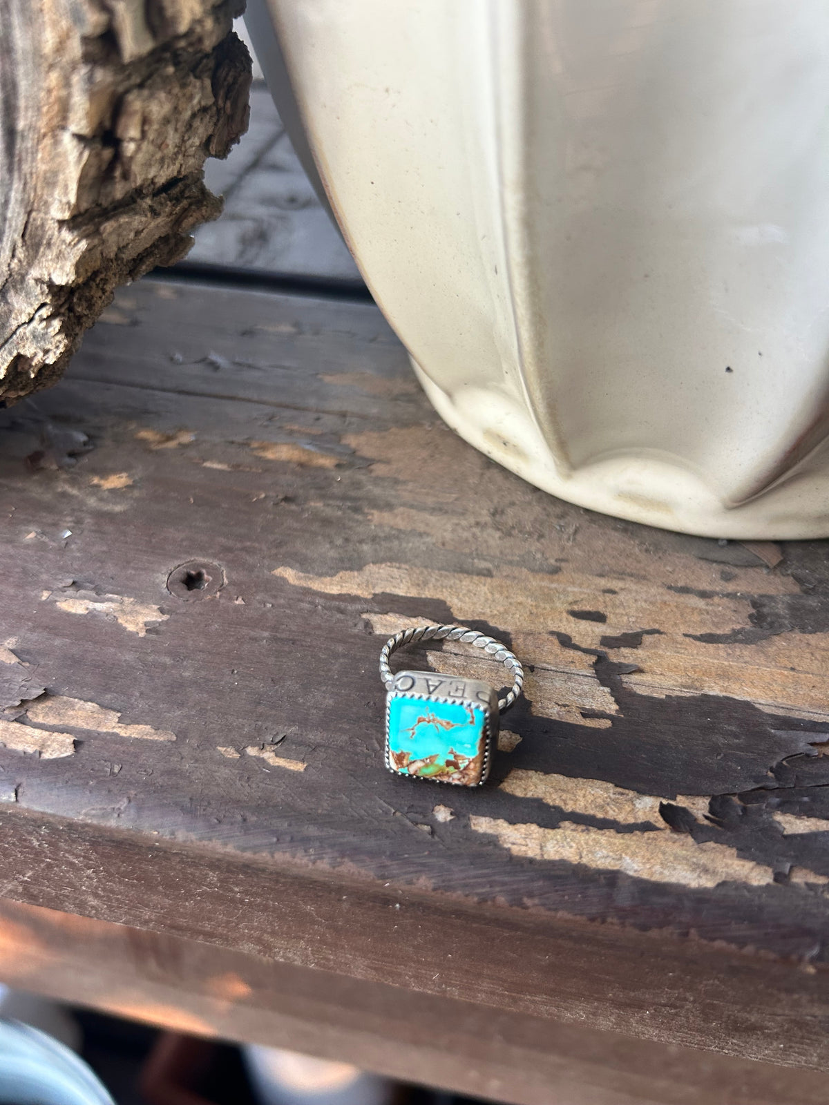Square Peace Ring