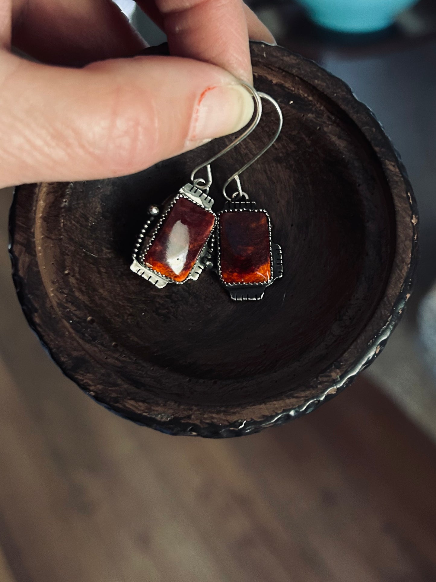 Spiny Oyster Earrings